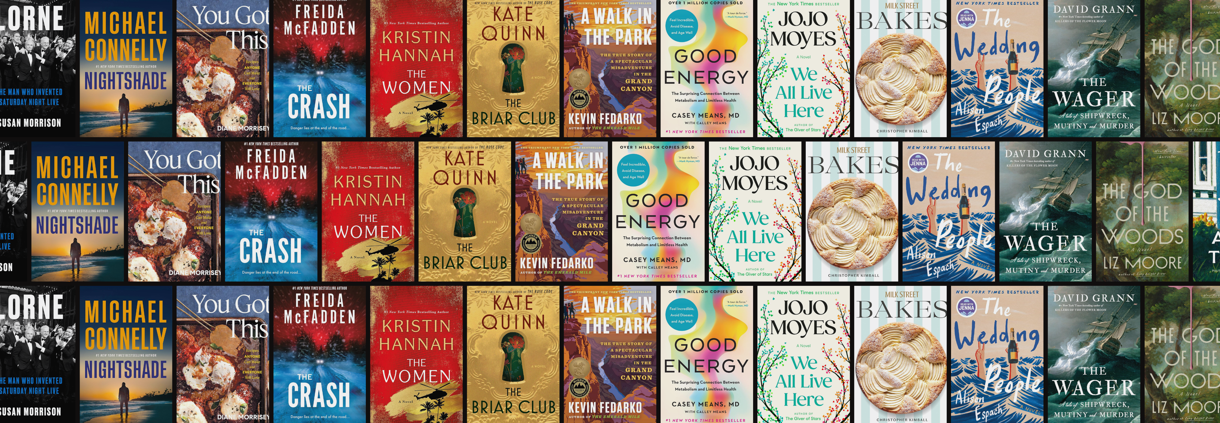 Visit the Main or Valhalla Branch Libraries to check out our displays of the most-borrowed books of 2025!