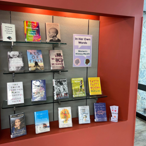 In Her Own Words: Memoirs by Women for Women's History Month book display image