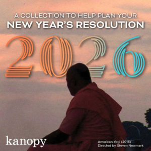 Kanopy Promotional graphic for a collection to help plan your new year's resolution 2026.