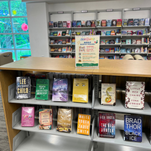 Image of the Color Our World book display at the Valhalla Branch Library.